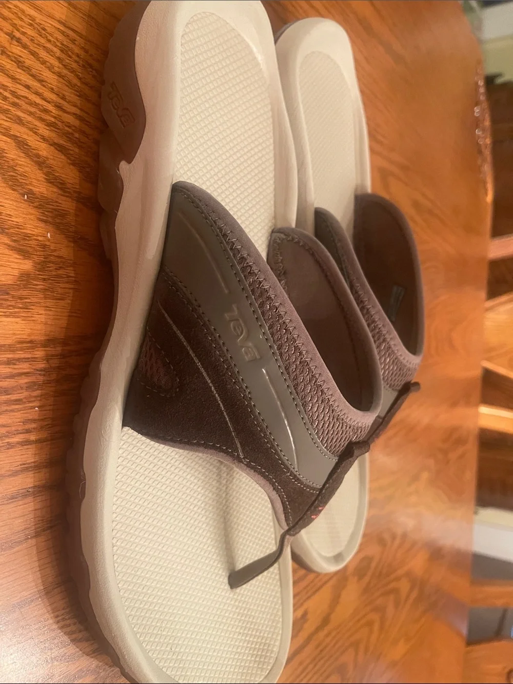 Teva Brown Rubber Tread Sandal Sole